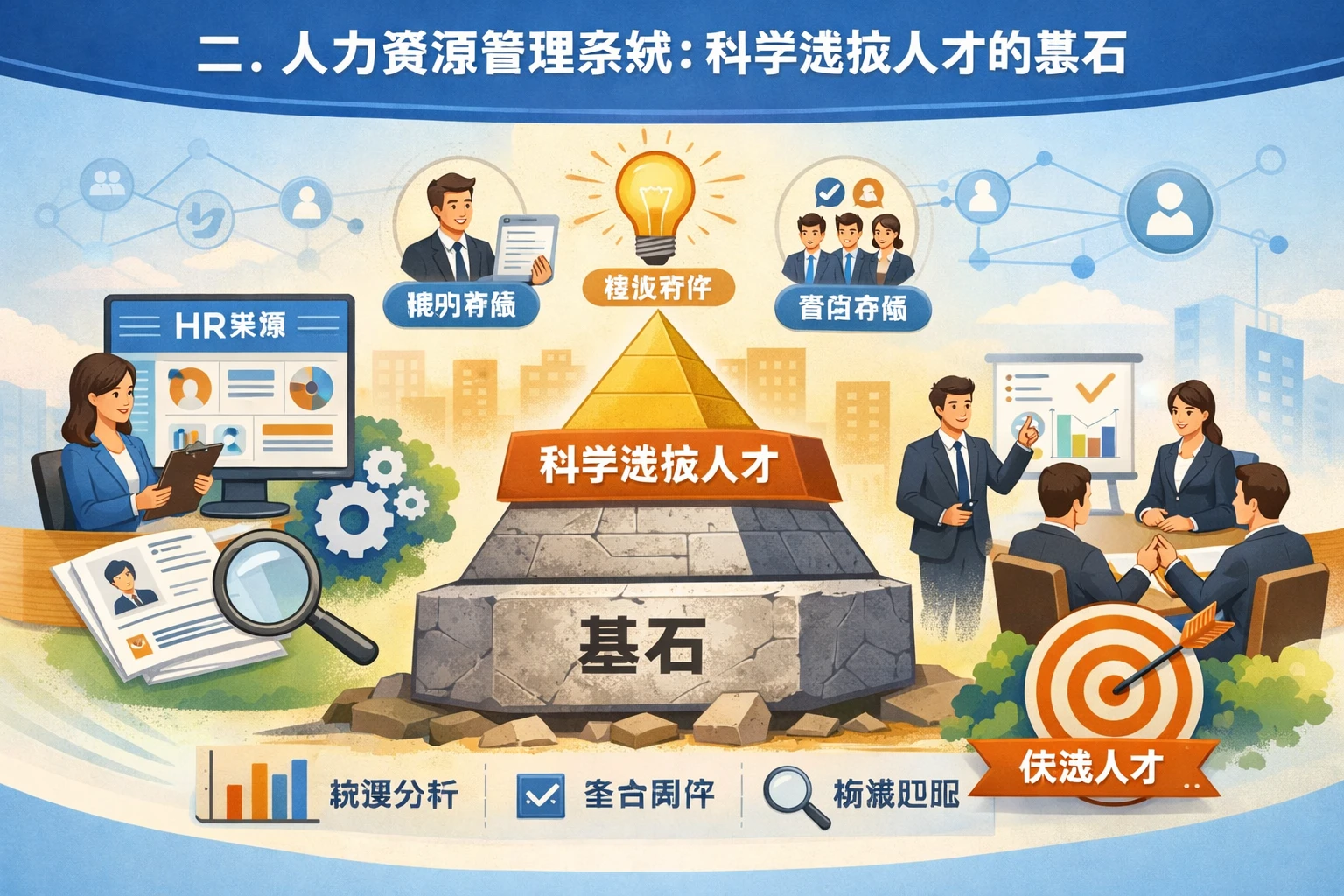 二、人力资源管理系统：科学选拔人才的基石
