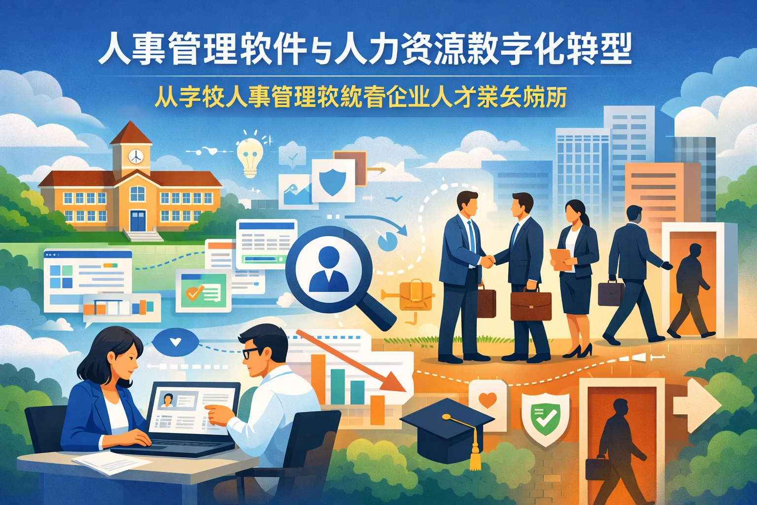 人事管理软件与人力资源数字化转型：从学校人事管理系统看企业人才流失预防