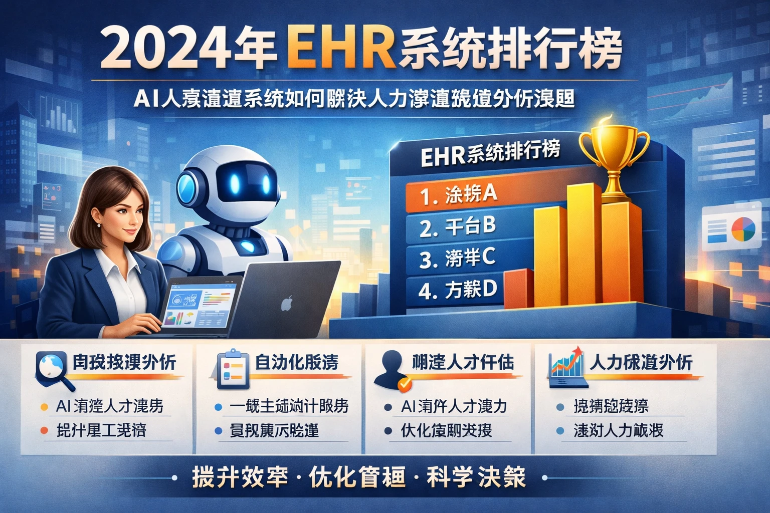 2024年ehr系统排行榜：AI人事管理系统如何解决人力资源数据分析难题