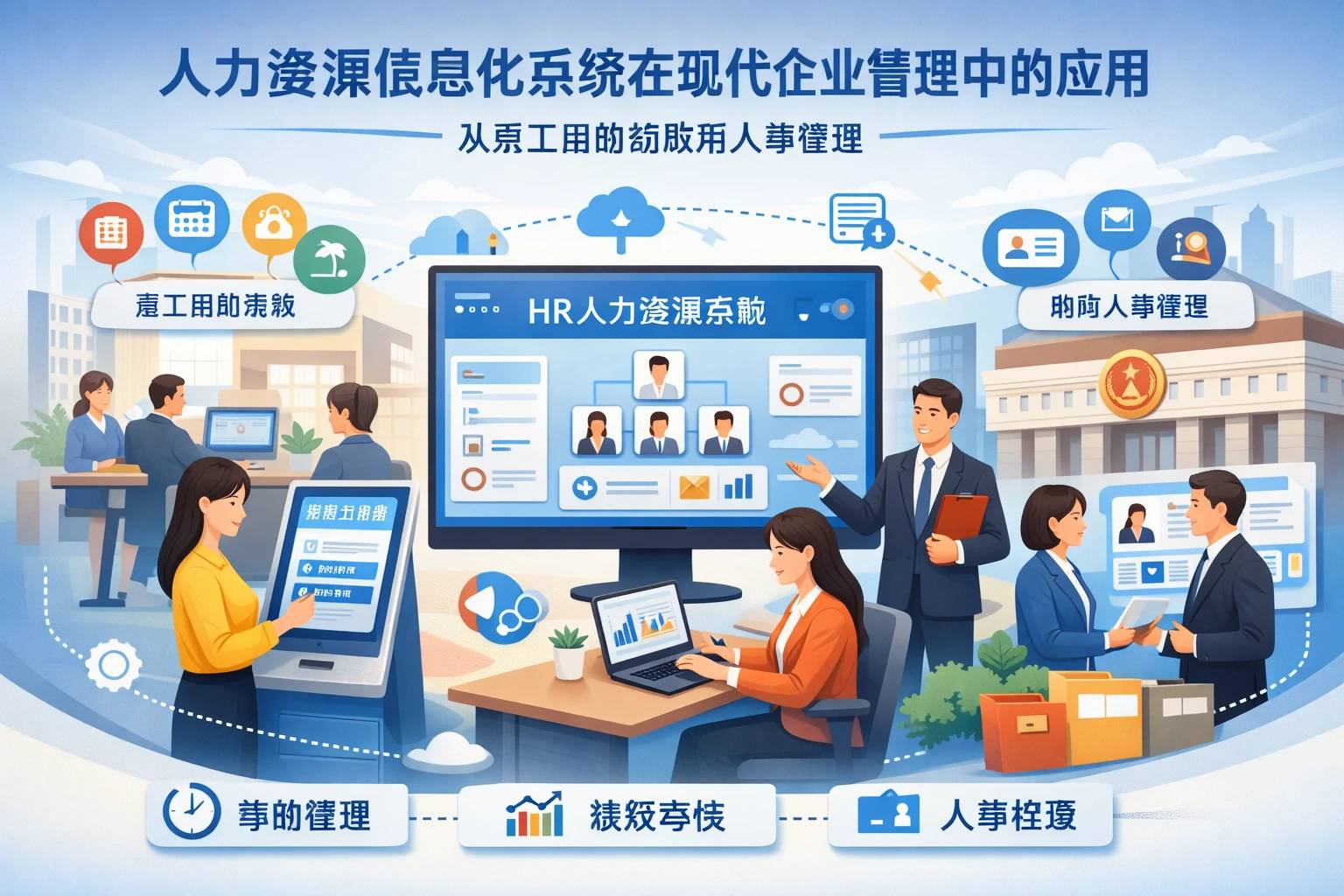 人力资源信息化系统在现代企业管理中的应用:从员工自助到政府人事管理