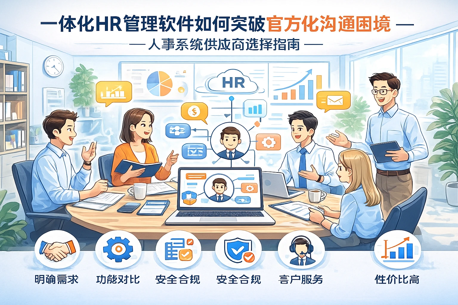 一体化HR管理软件如何突破官方化沟通困境——人事系统供应商选择指南
