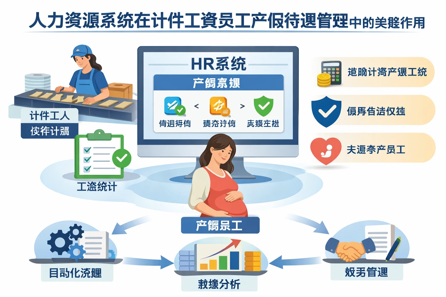 人力资源系统在计件工资员工产假待遇管理中的关键作用