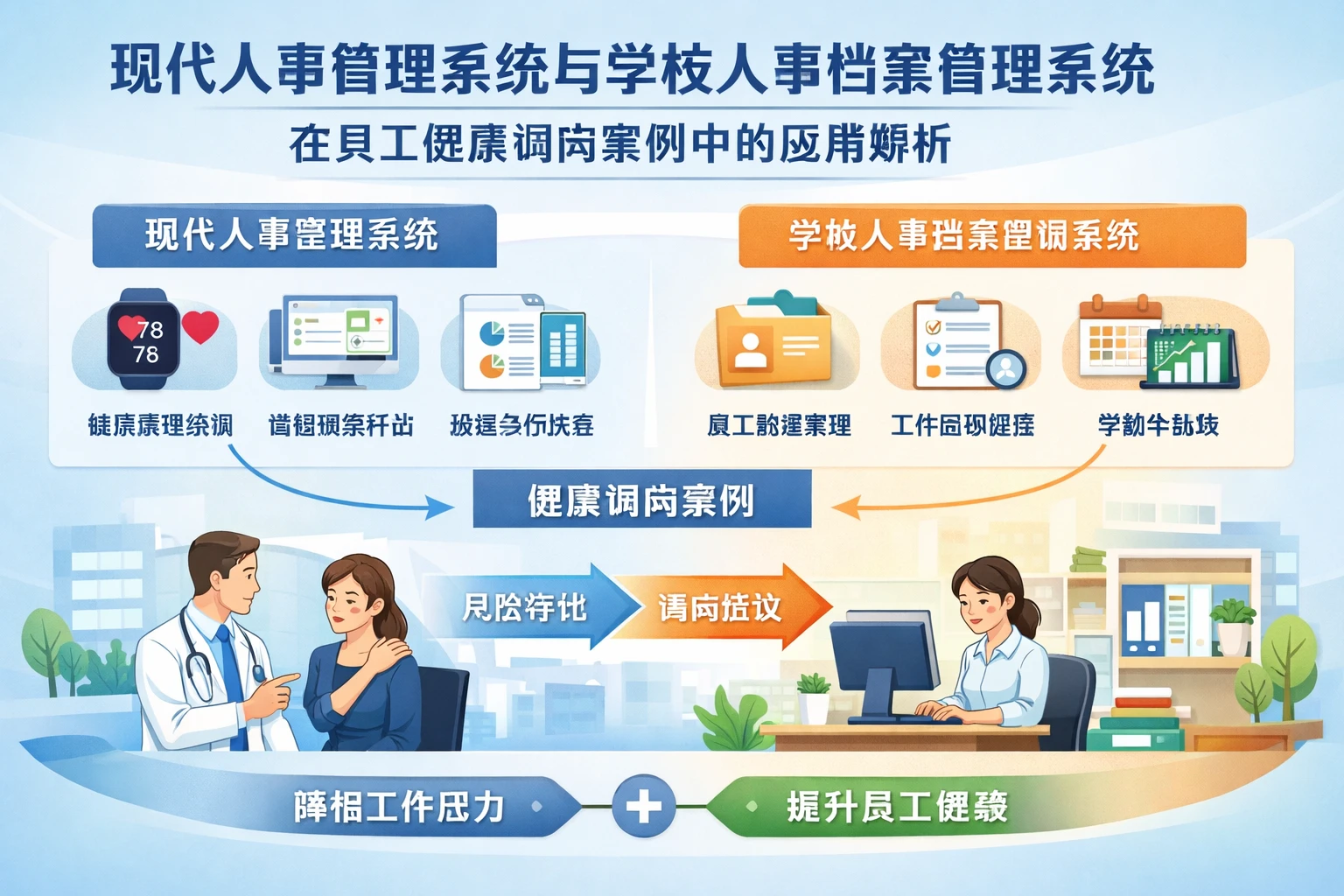 现代人事管理系统与学校人事档案管理系统在员工健康调岗案例中的应用解析