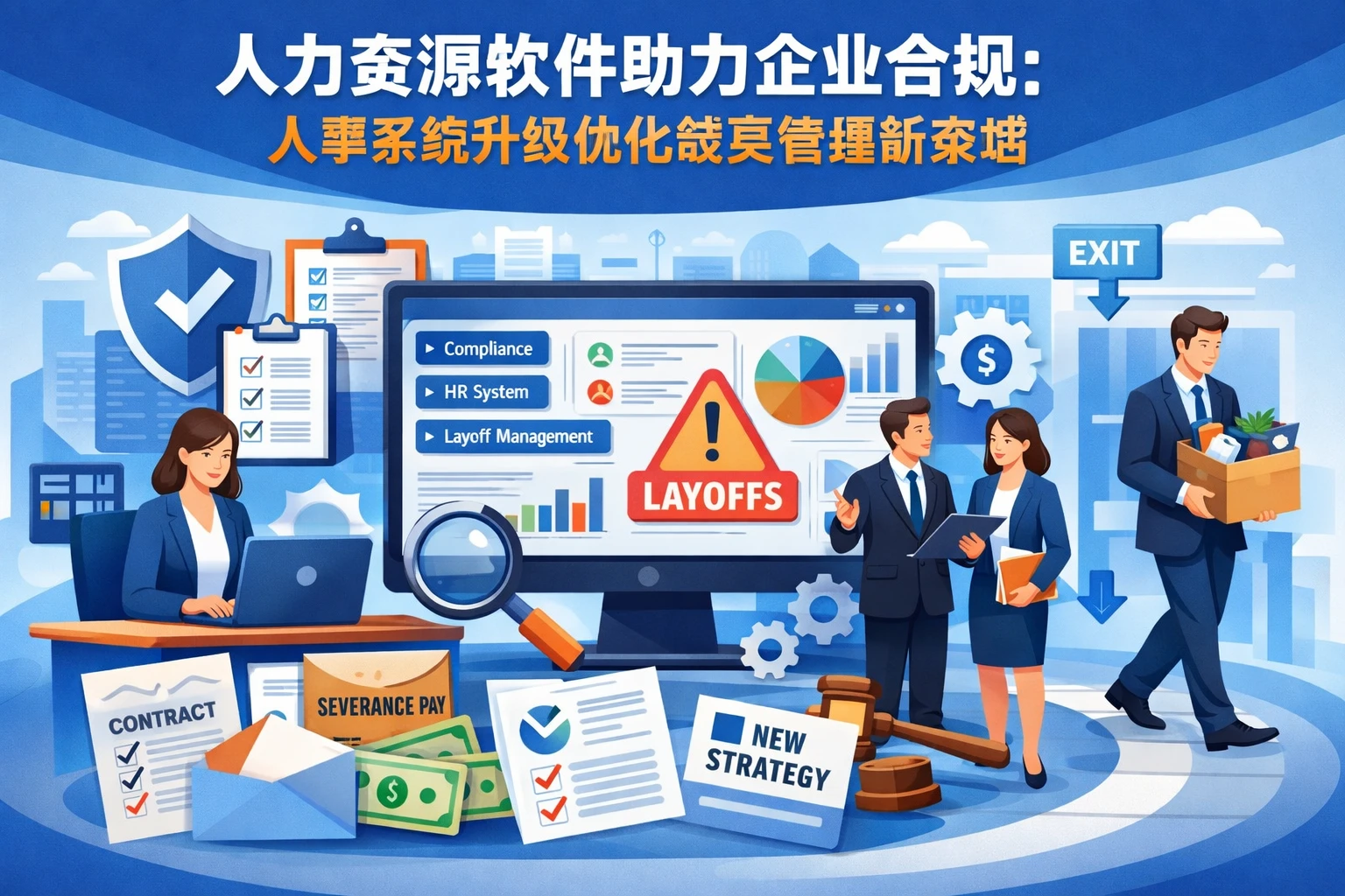 人力资源软件助力企业合规：人事系统升级优化裁员管理新策略