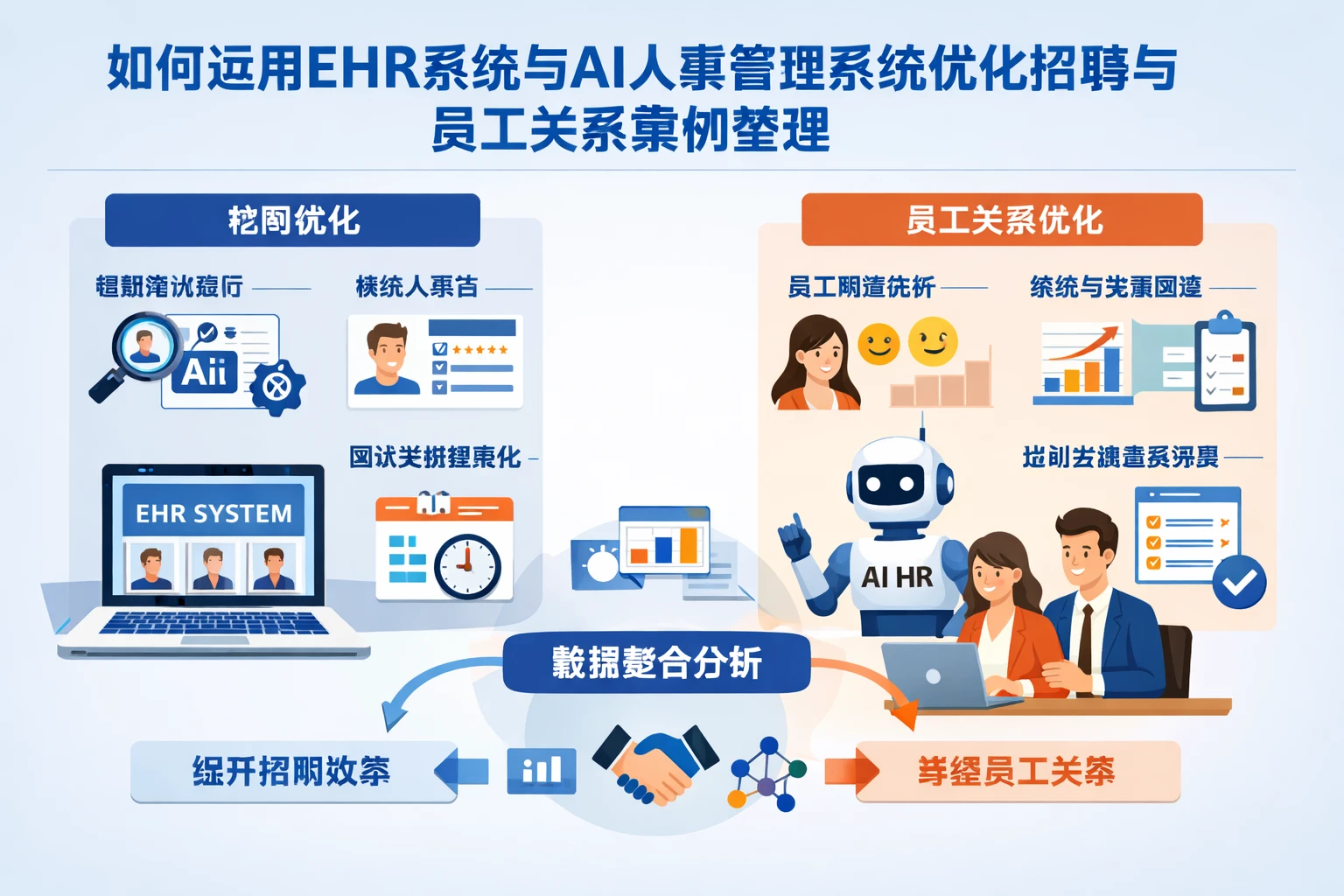 如何运用EHR系统与AI人事管理系统优化招聘与员工关系案例整理