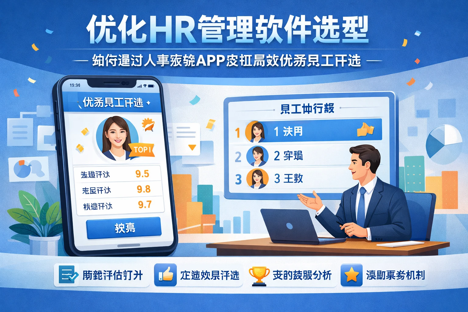 优化HR管理软件选型:如何通过人事系统APP实现高效优秀员工评选