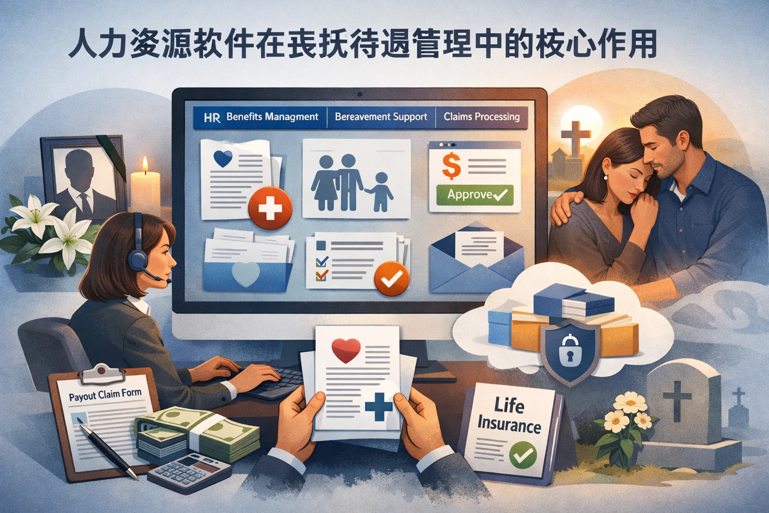人力资源软件在丧抚待遇管理中的核心作用