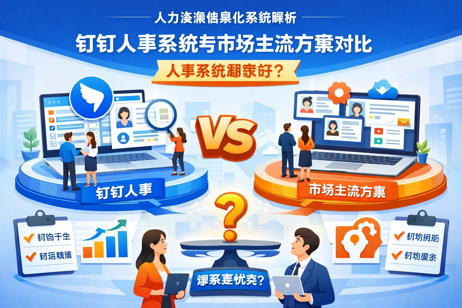 人力资源信息化系统解析：钉钉人事系统与市场主流方案对比，人事系统哪家好