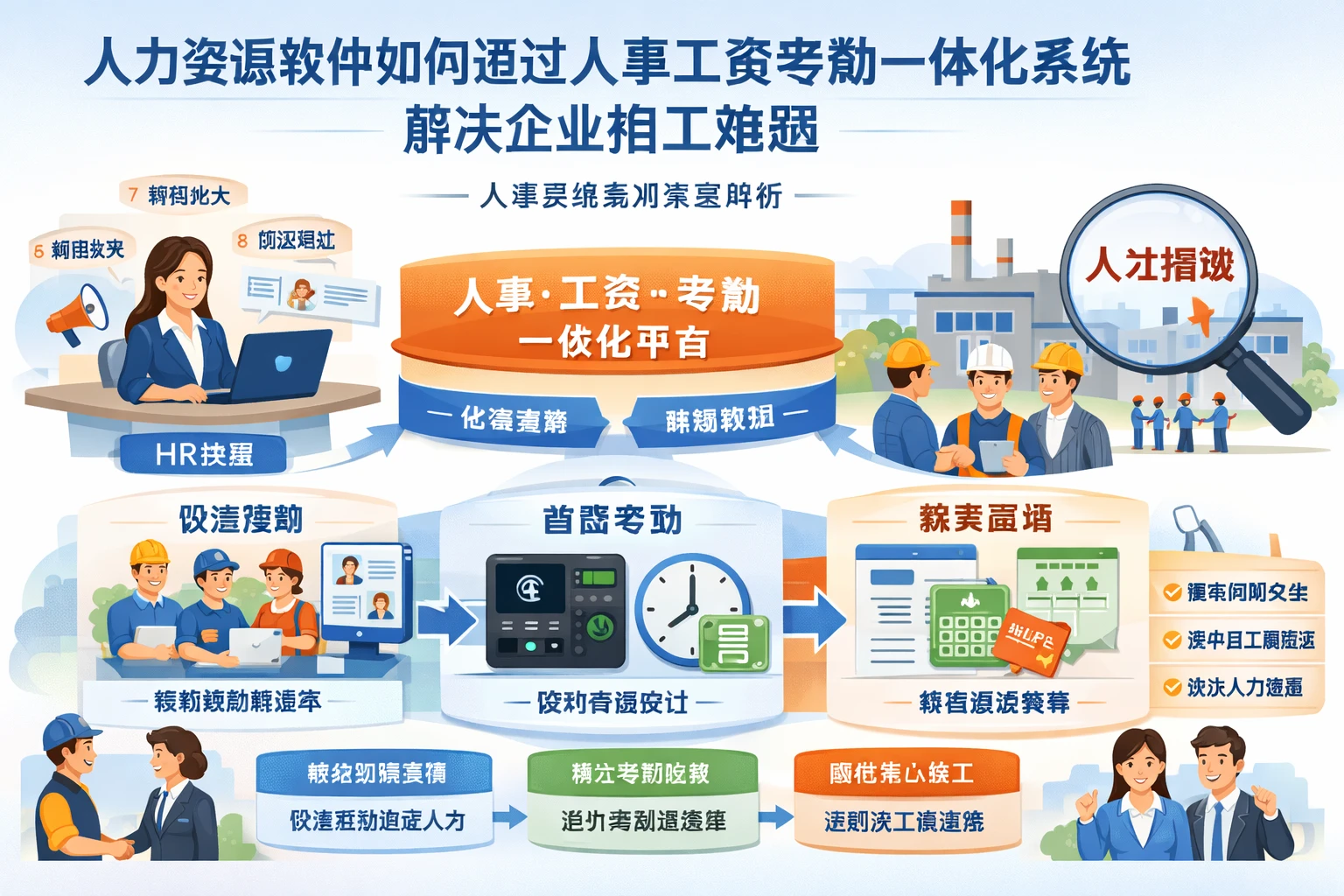 人力资源软件如何通过人事工资考勤一体化系统解决企业招工难题——人事系统案例深度解析