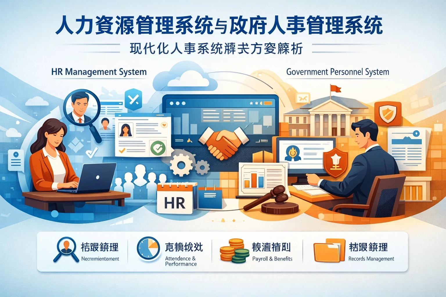 人力资源管理系统与政府人事管理系统：现代化人事系统解决方案解析