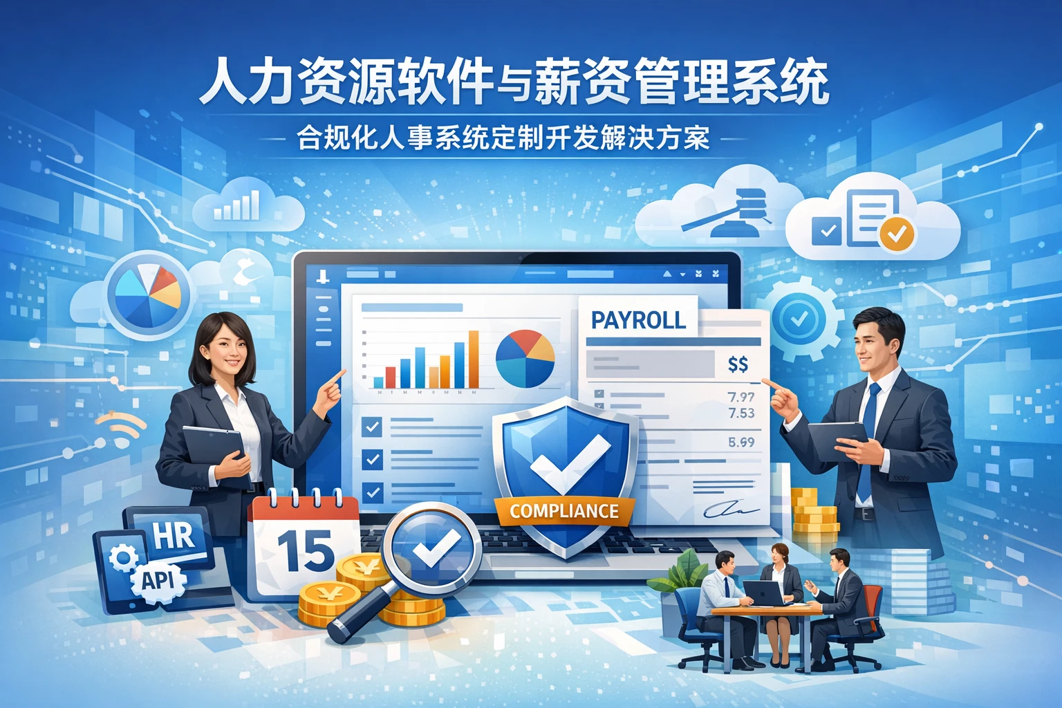 人力资源软件与薪资管理系统:合规化人事系统定制开发解决方案