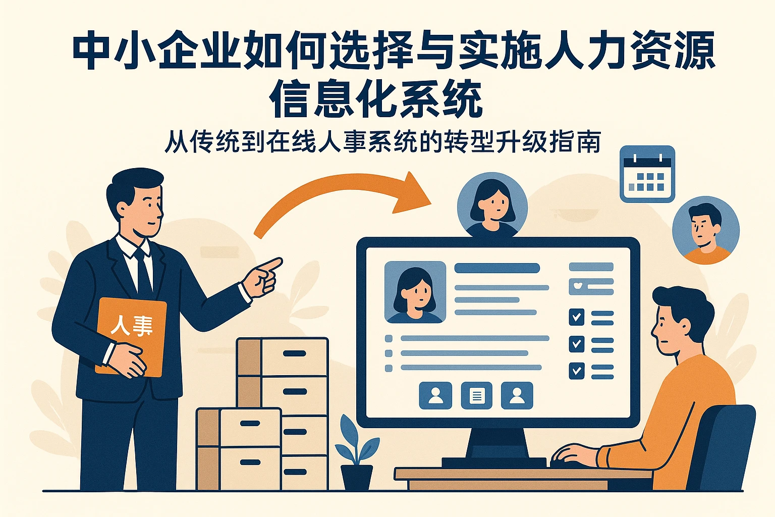 中小企业如何选择与实施人力资源信息化系统：从传统到在线人事系统的转型升级指南