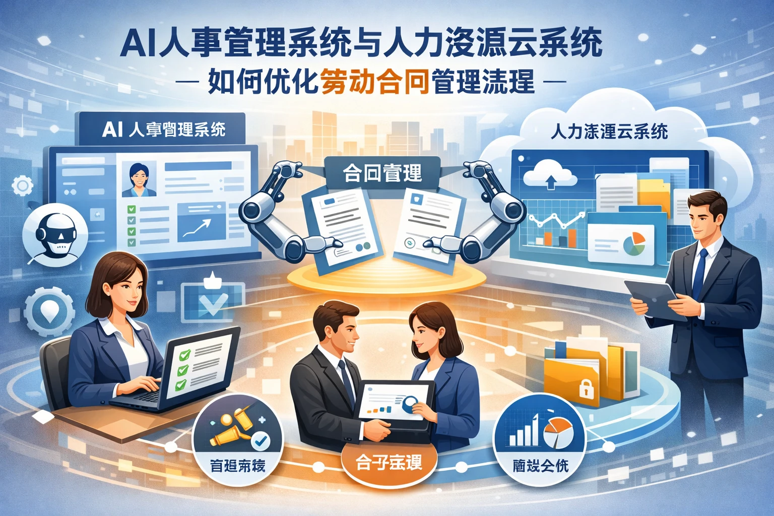 AI人事管理系统与人力资源云系统如何优化劳动合同管理流程