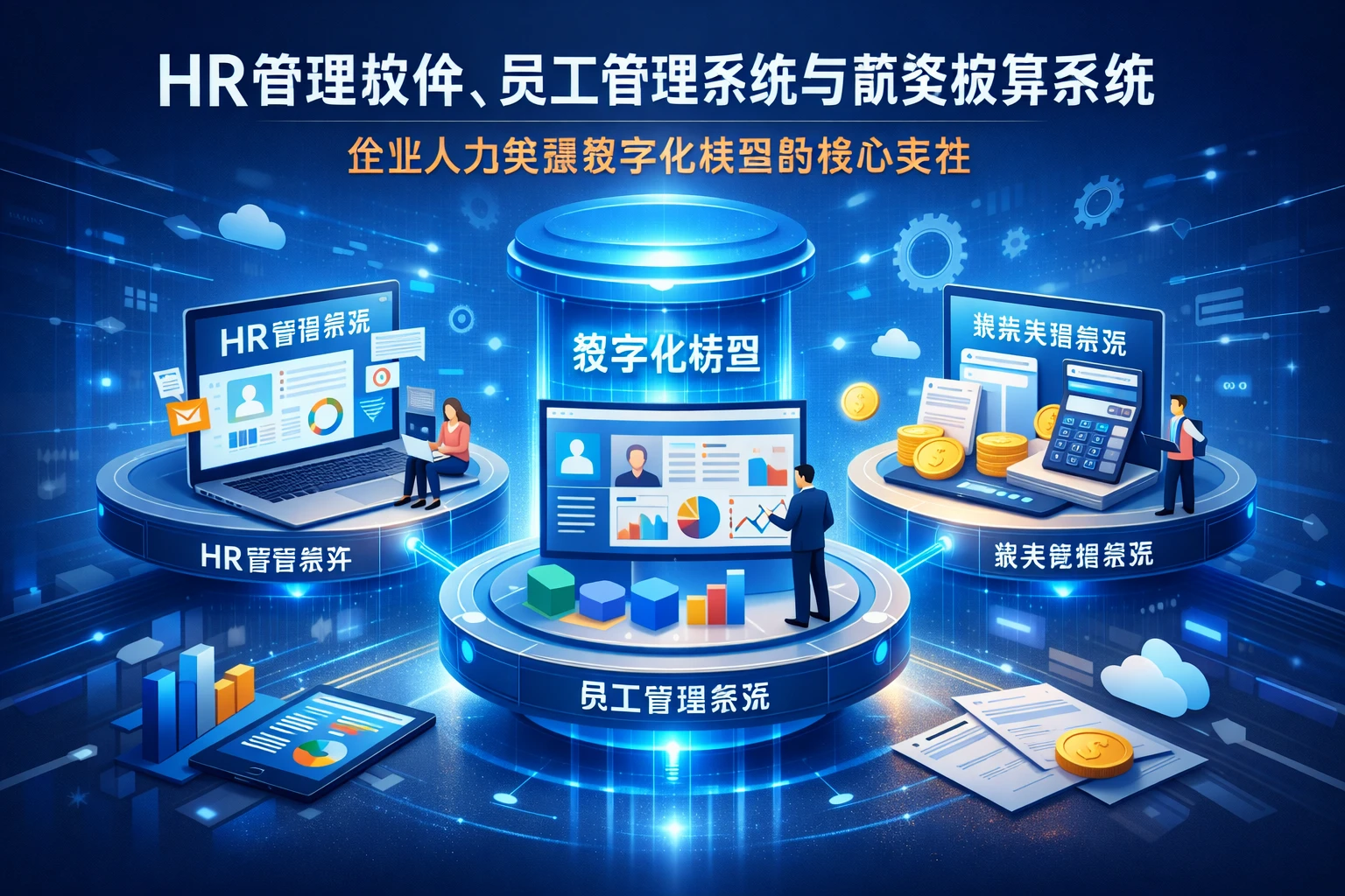 HR管理软件、员工管理系统与薪资核算系统:企业人力资源数字化转型的核心支柱