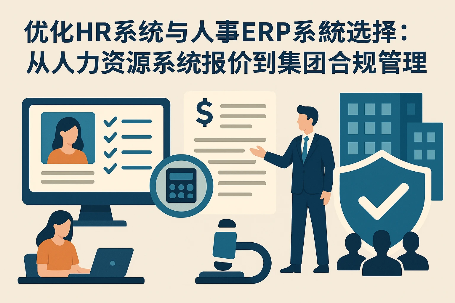 优化HR系统与人事ERP系统选择：从人力资源系统报价到集团合规管理