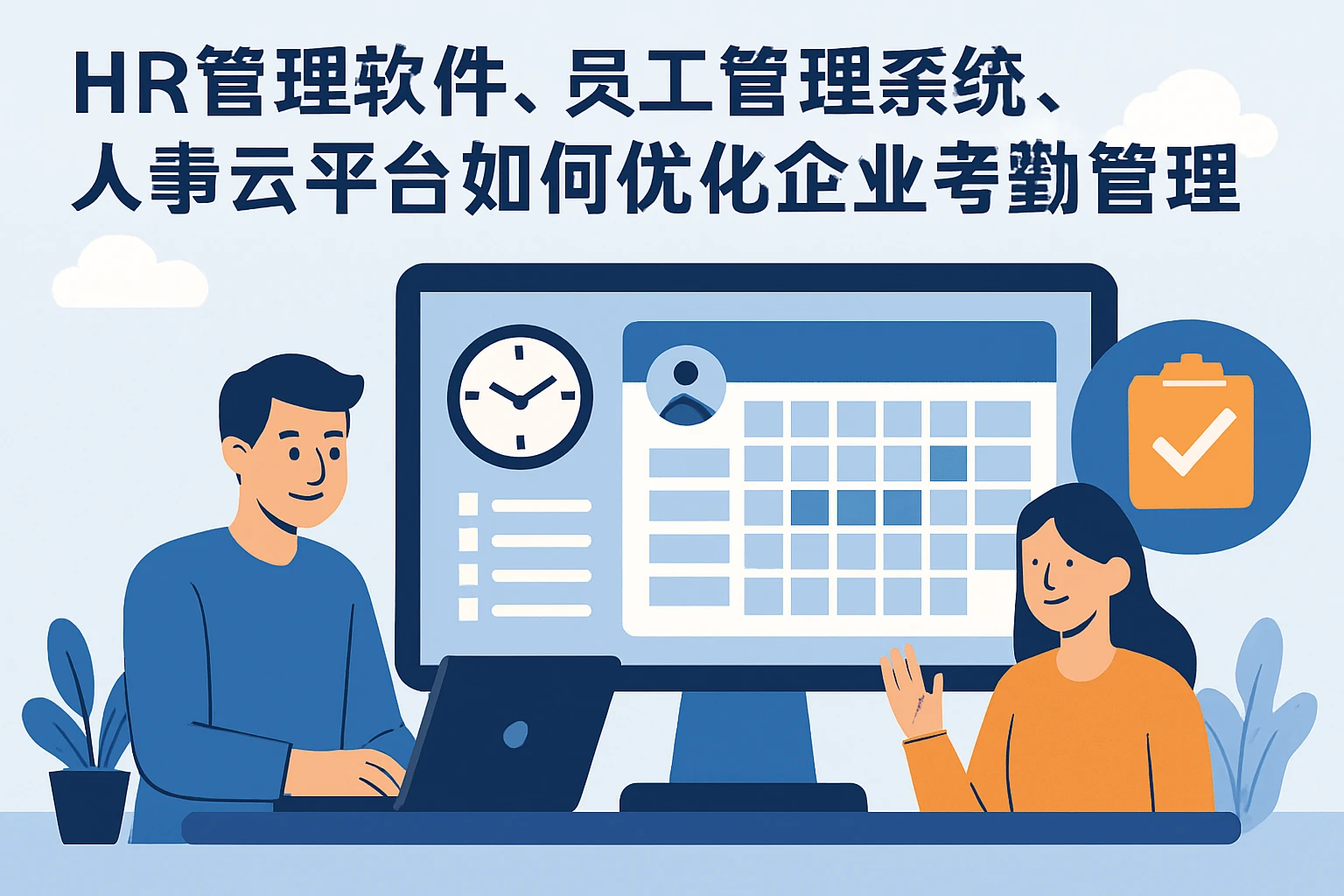 HR管理软件、员工管理系统、人事云平台如何优化企业考勤管理