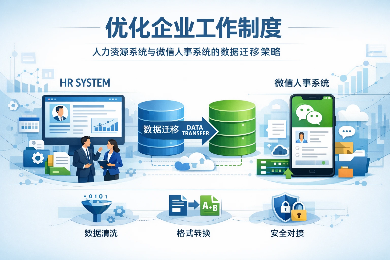 优化企业工作制度：人力资源系统与微信人事系统的数据迁移策略