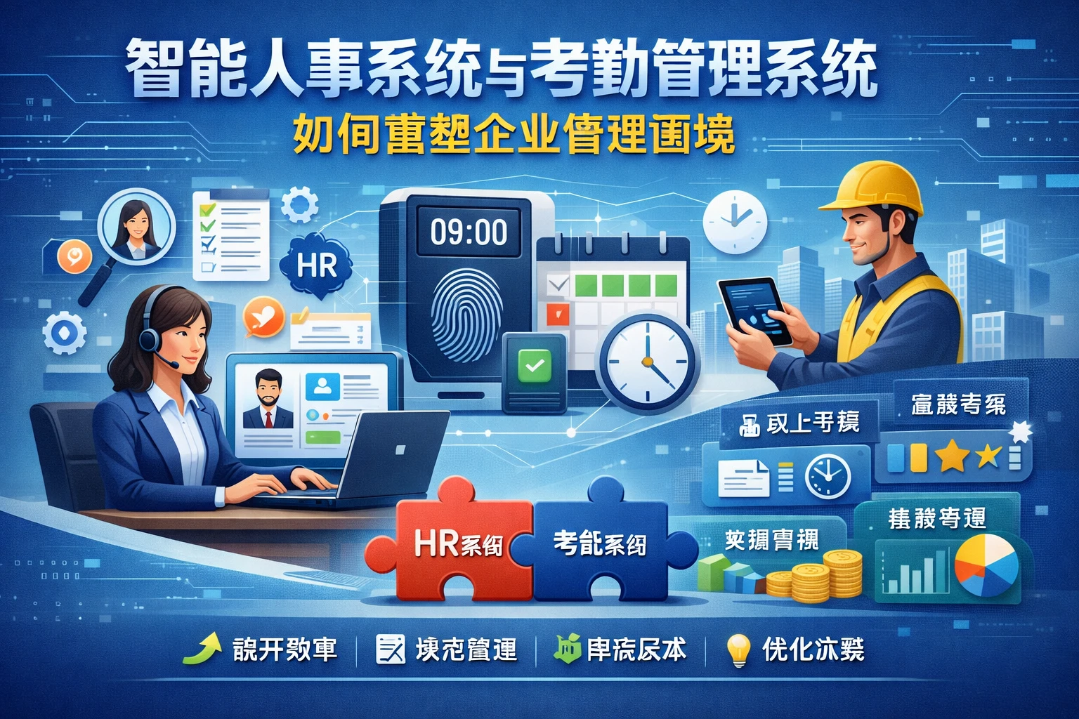 智能人事系统与考勤管理系统如何重塑企业管理困境