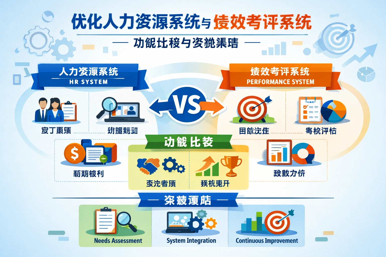 优化人力资源系统与绩效考评系统：功能比较与实施策略