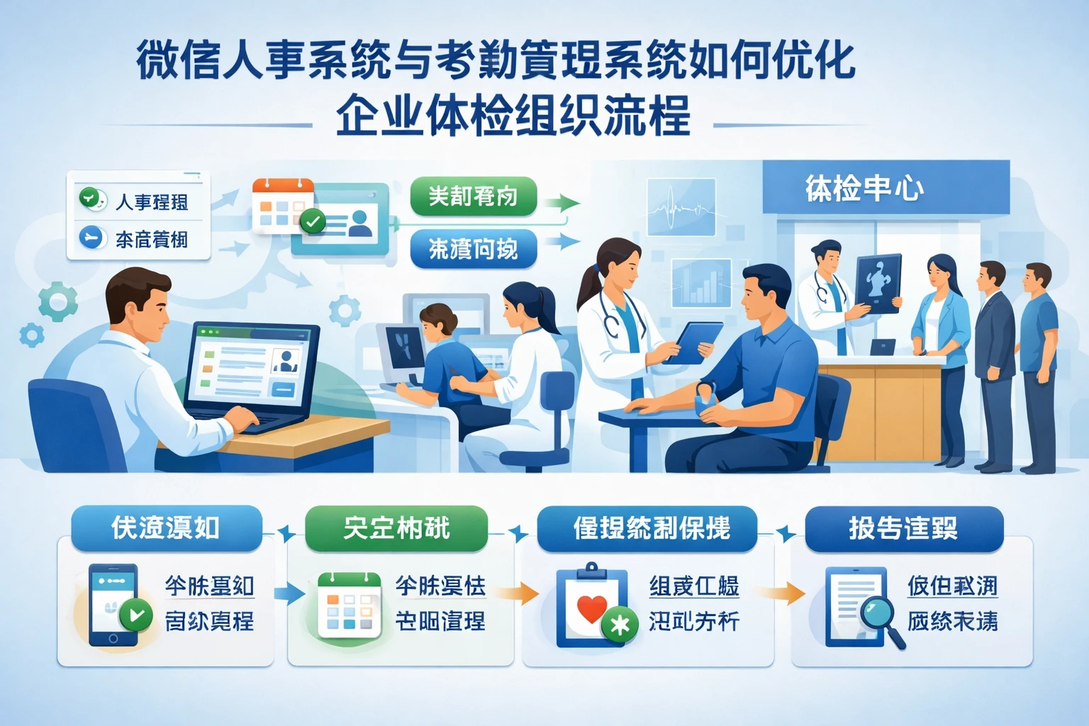 微信人事系统与考勤管理系统如何优化企业体检组织流程