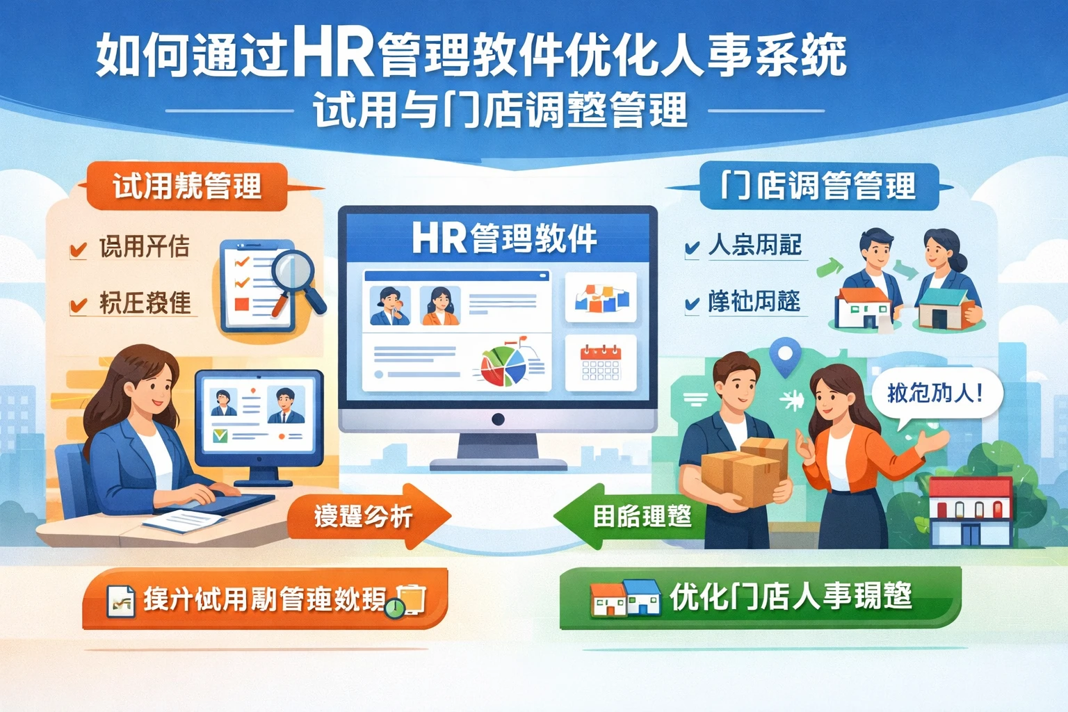 如何通过HR管理软件优化人事系统试用与门店调整管理