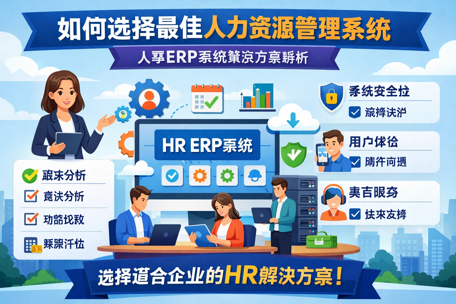 如何选择最佳人力资源管理系统：人事ERP系统解决方案解析