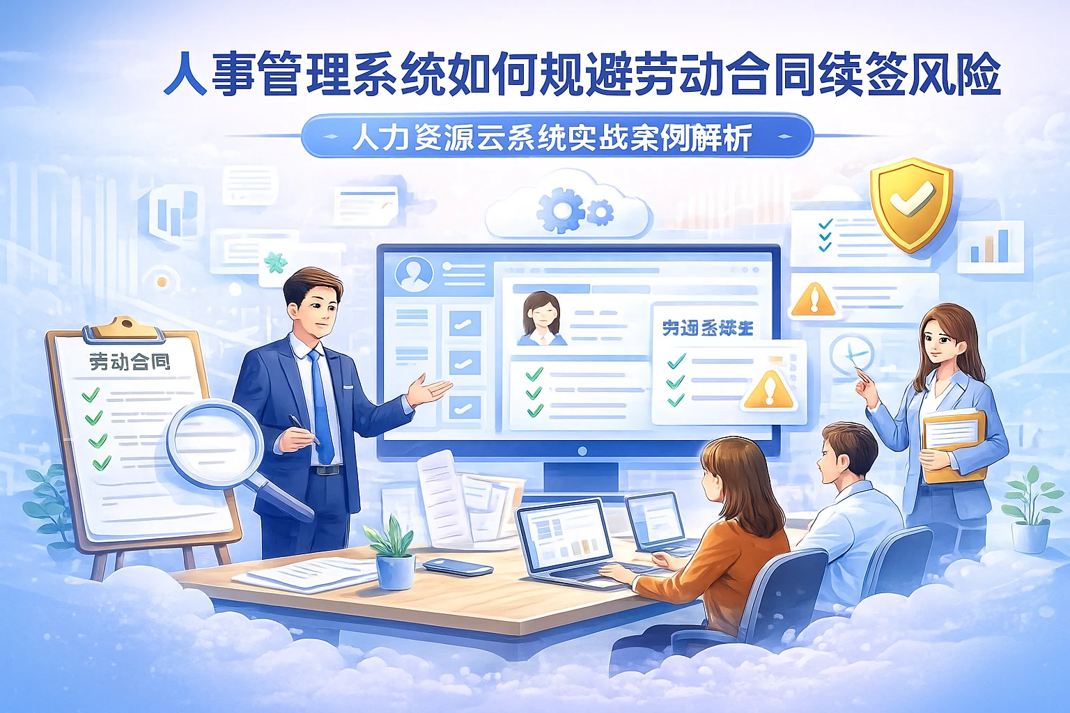 人事管理系统如何规避劳动合同续签风险:人力资源云系统实战案例解析