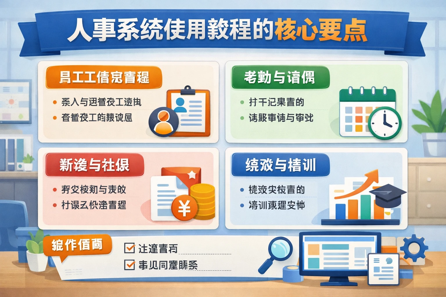 人事系统使用教程的核心要点