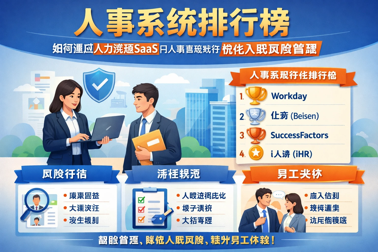 人事系统排行榜：如何通过人力资源SaaS和人事管理软件优化入职风险管理