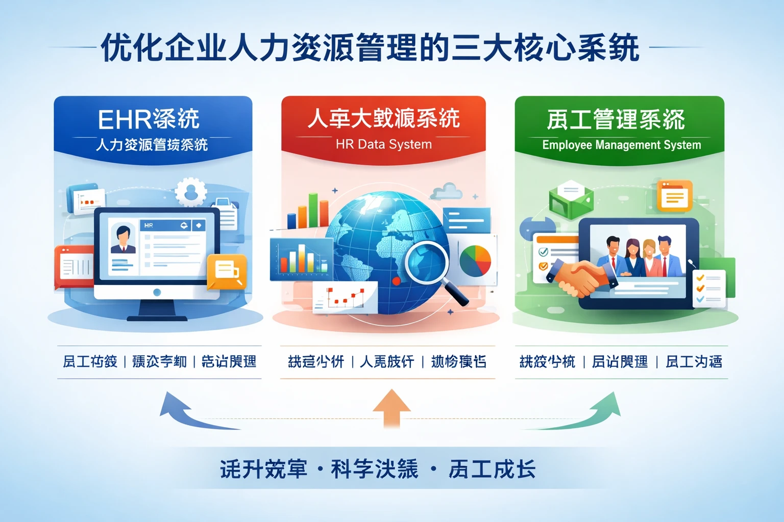 优化企业人力资源管理的三大核心系统：EHR系统、人事大数据系统与员工管理系统