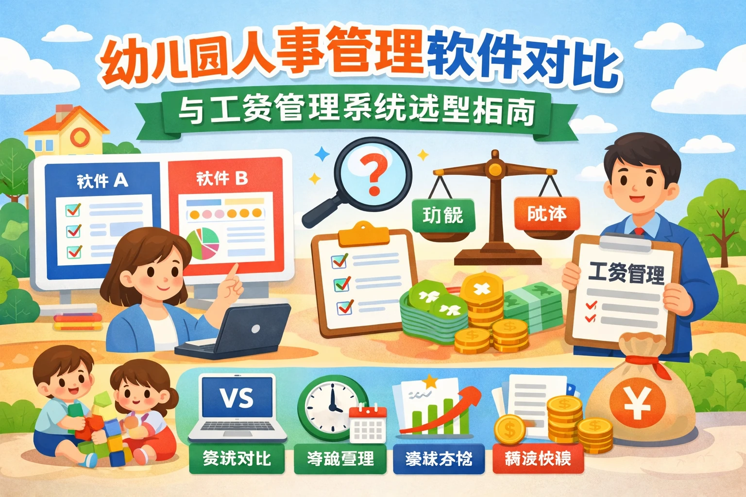 幼儿园人事管理软件对比与工资管理系统选型指南