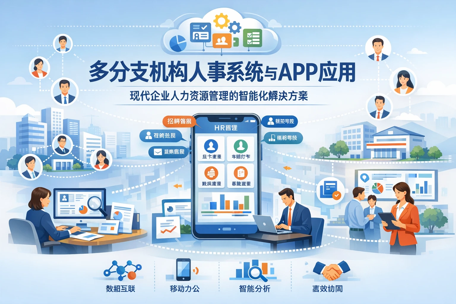 多分支机构人事系统与APP应用：现代企业人力资源管理的智能化解决方案