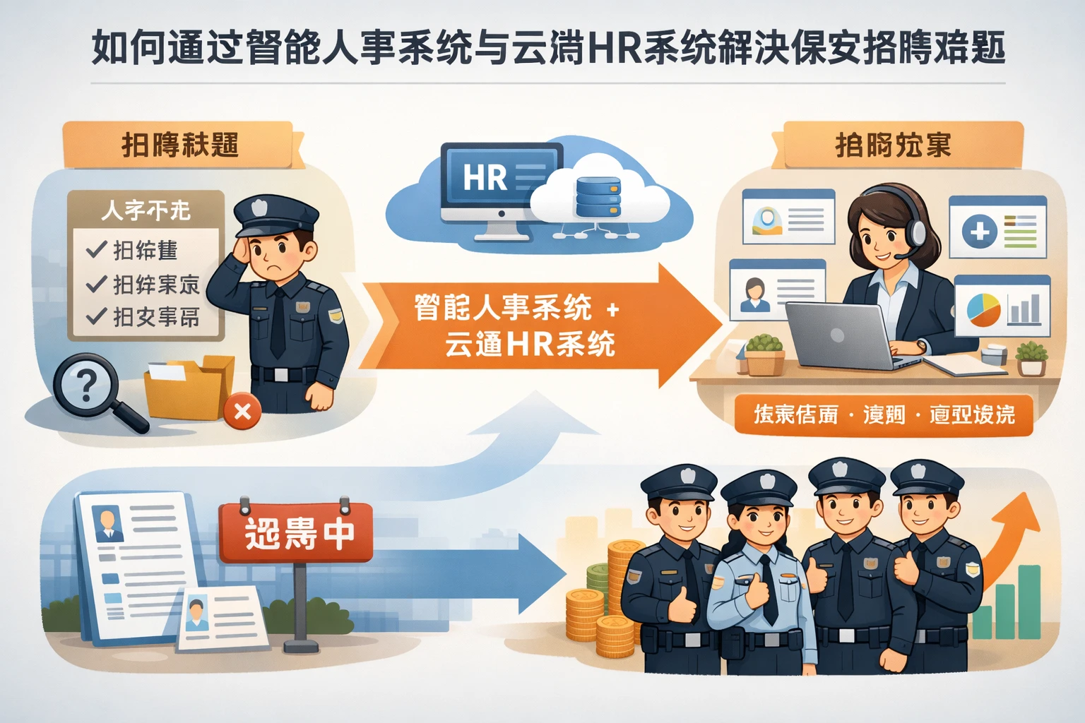 如何通过智能人事系统与云端HR系统解决保安招聘难题