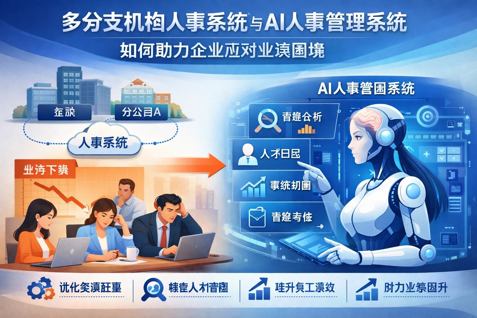 多分支机构人事系统与AI人事管理系统如何助力企业应对业绩困境