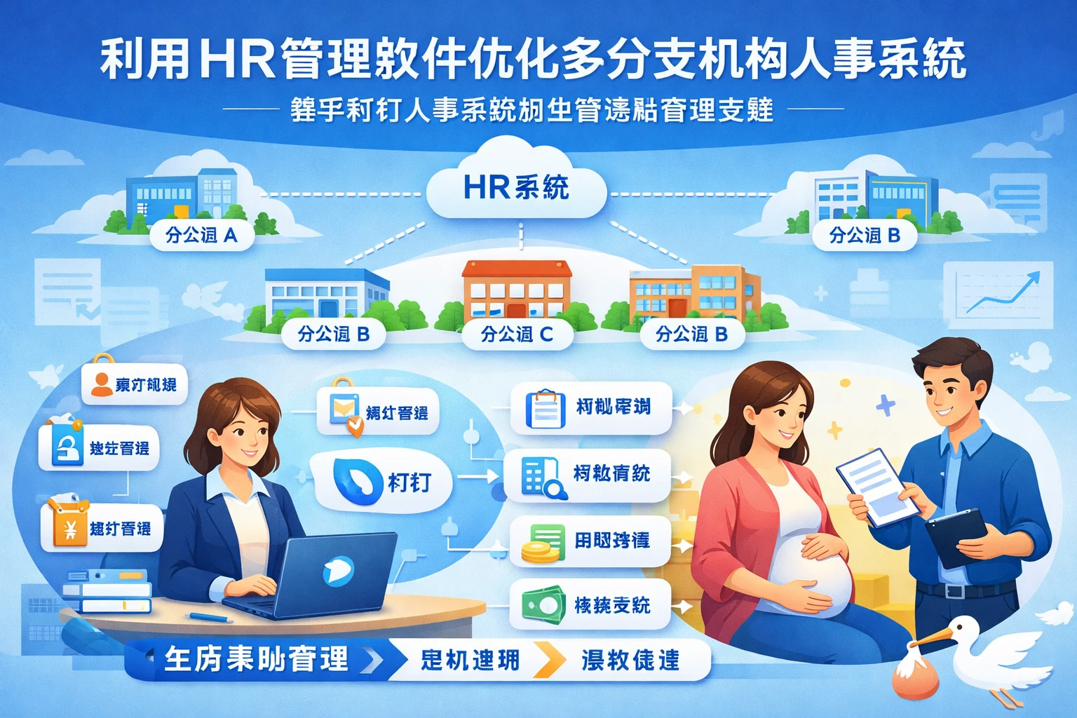 利用HR管理软件优化多分支机构人事系统——基于钉钉人事系统的生育津贴管理实践