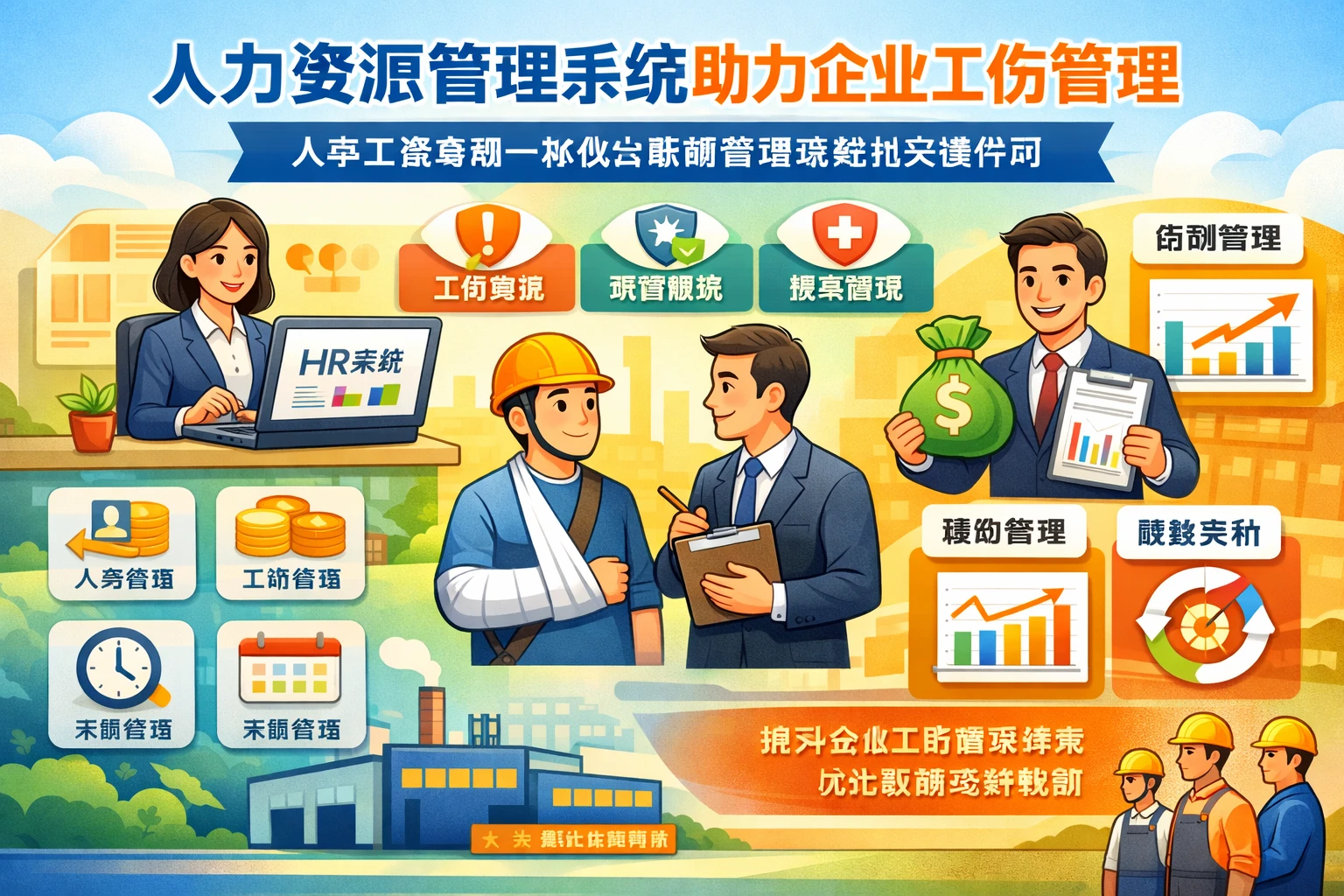 人力资源管理系统助力企业工伤管理:人事工资考勤一体化与薪酬管理系统的关键作用