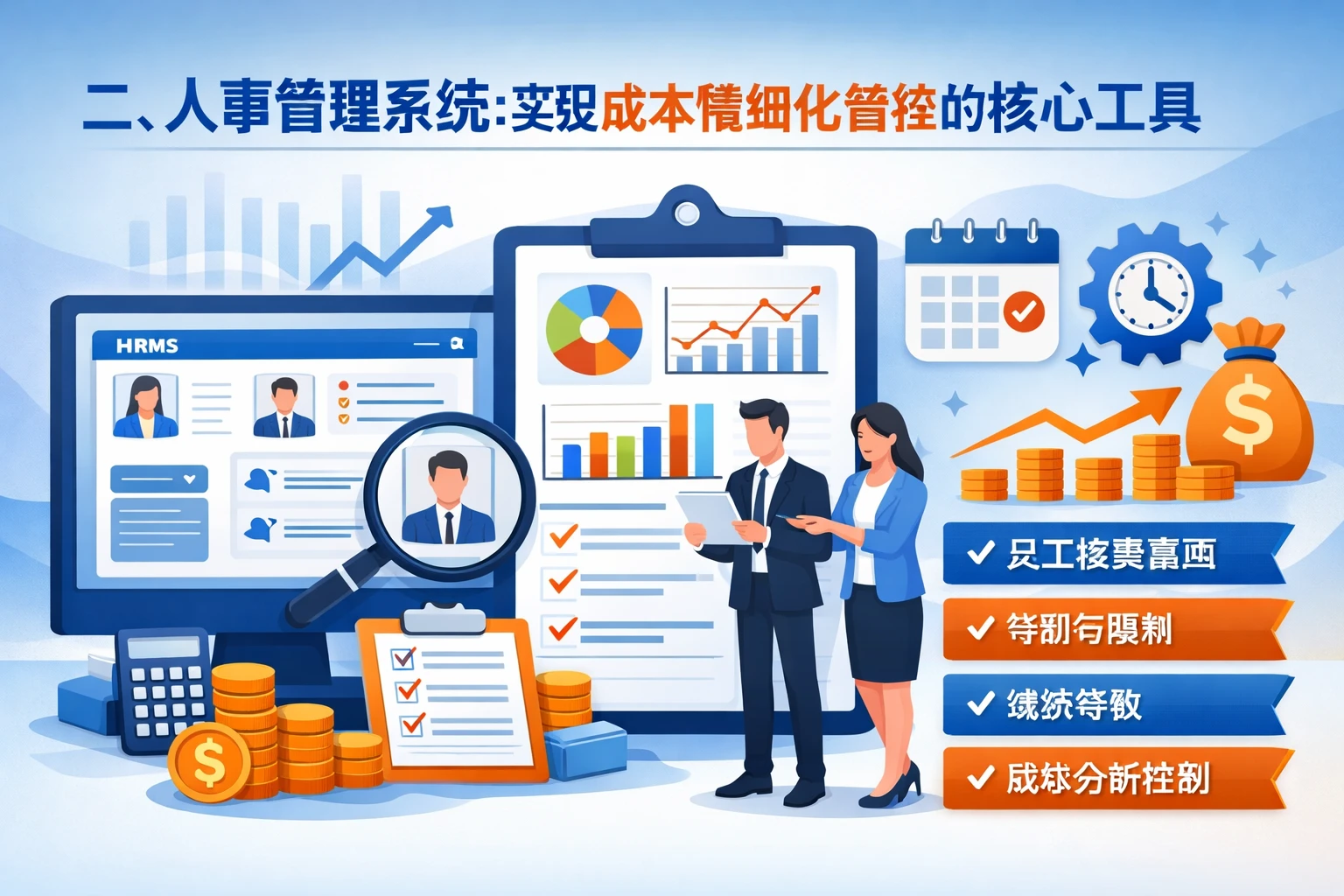 二、人事管理系统:实现成本精细化管控的核心工具