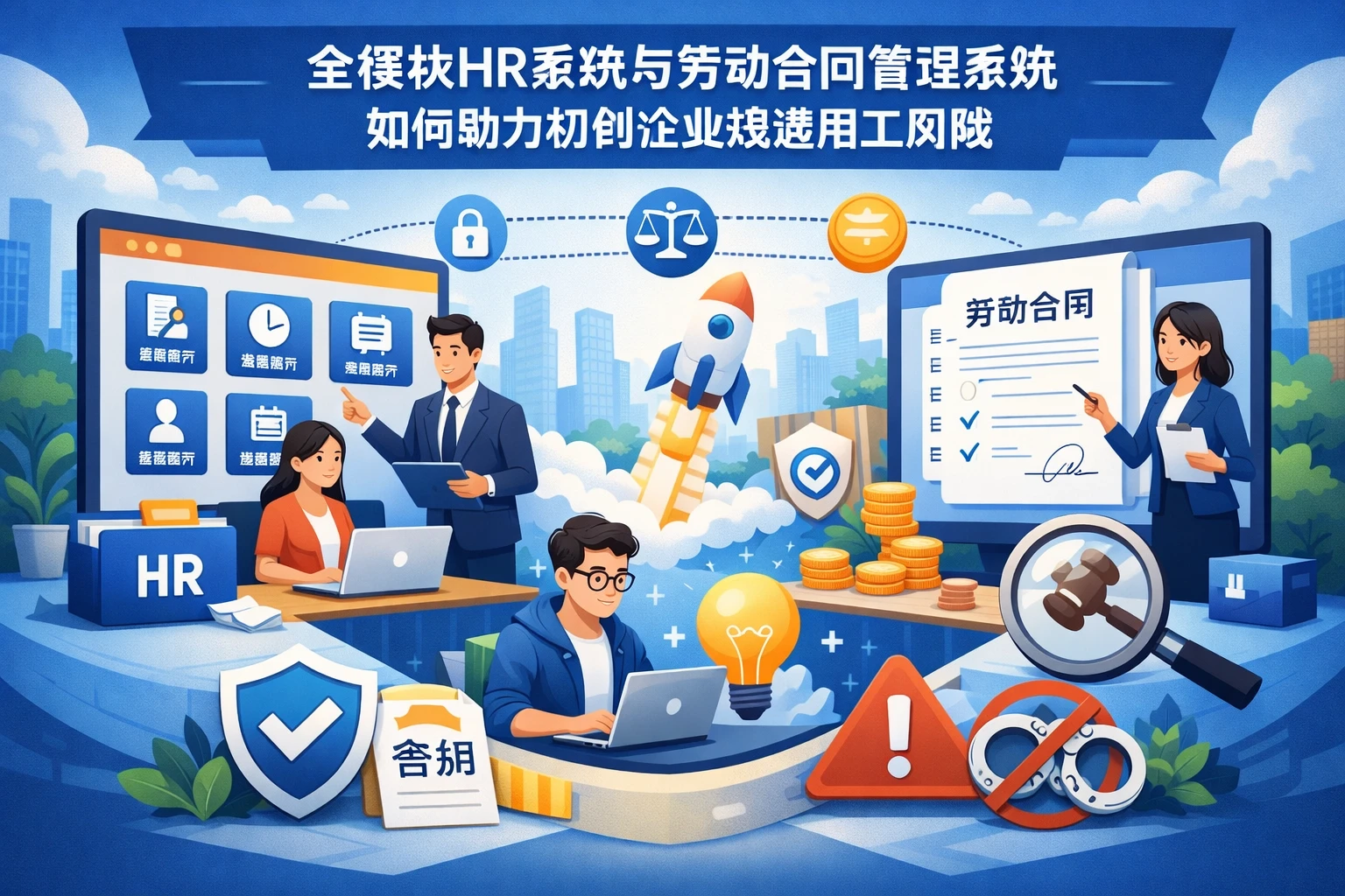 全模块HR系统与劳动合同管理系统如何助力初创企业规避用工风险