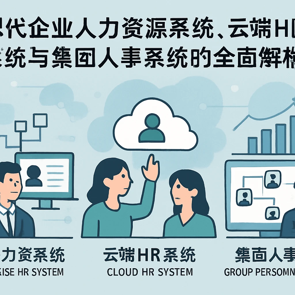 现代企业人力资源系统、云端HR系统与集团人事系统的全面解析