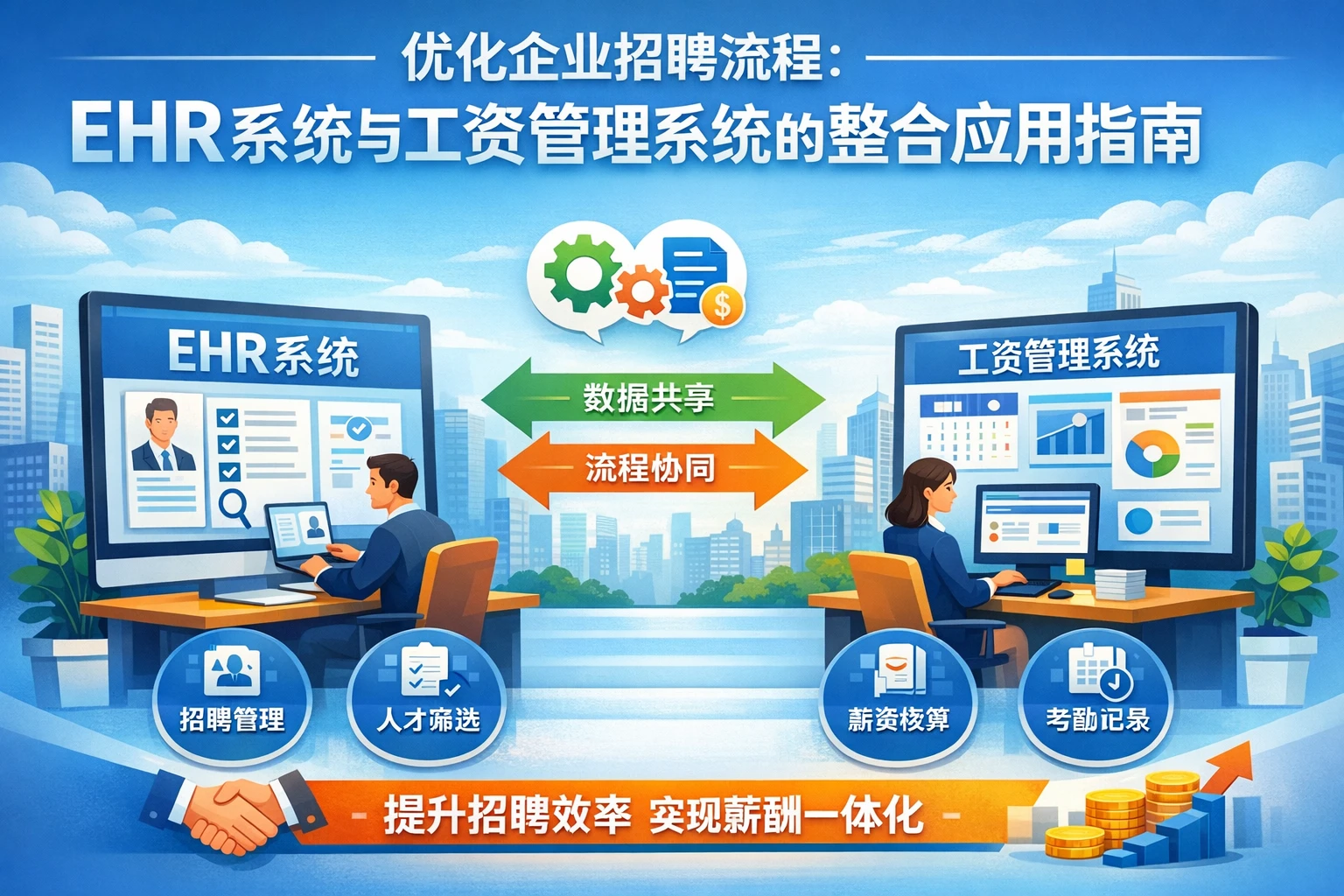 优化企业招聘流程：EHR系统与工资管理系统的整合应用指南