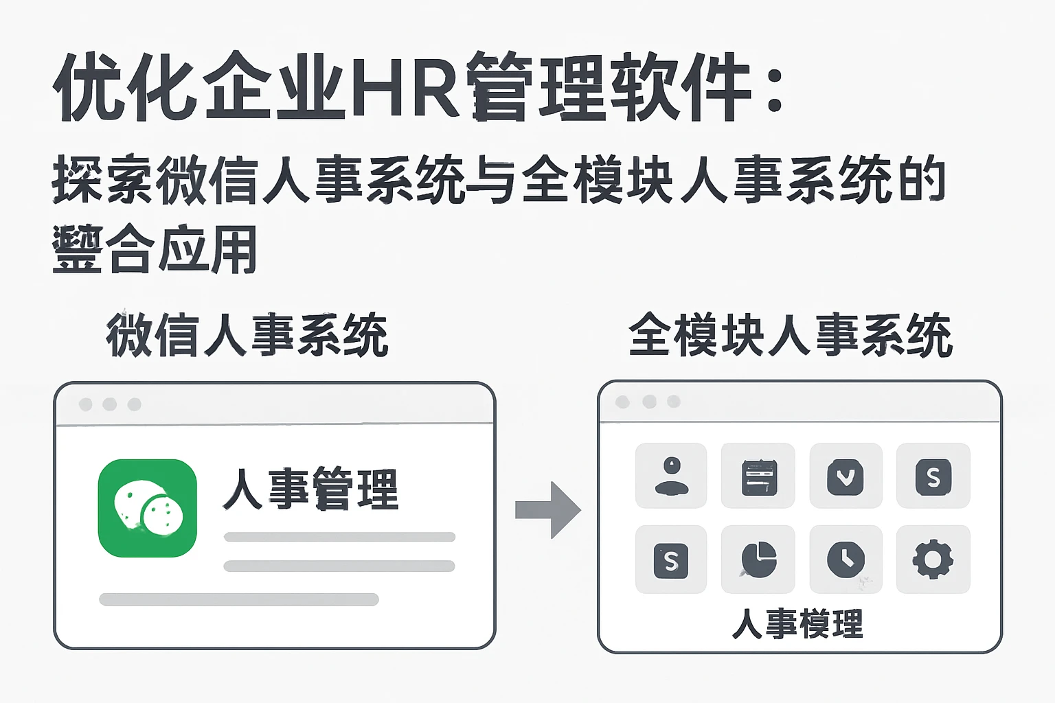 优化企业HR管理软件:探索微信人事系统与全模块人事系统的整合应用
