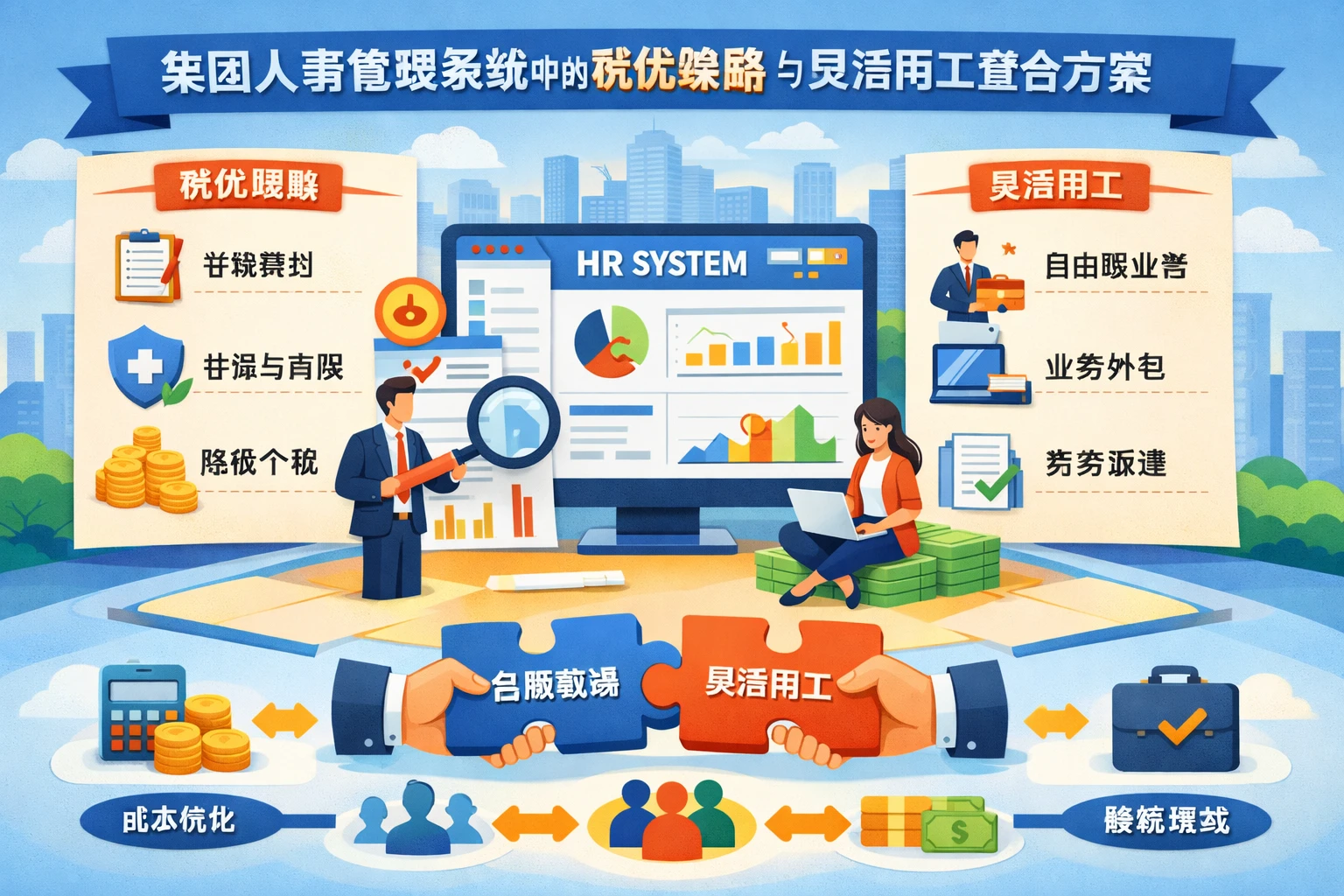集团人事管理系统中的税优策略与灵活用工整合方案