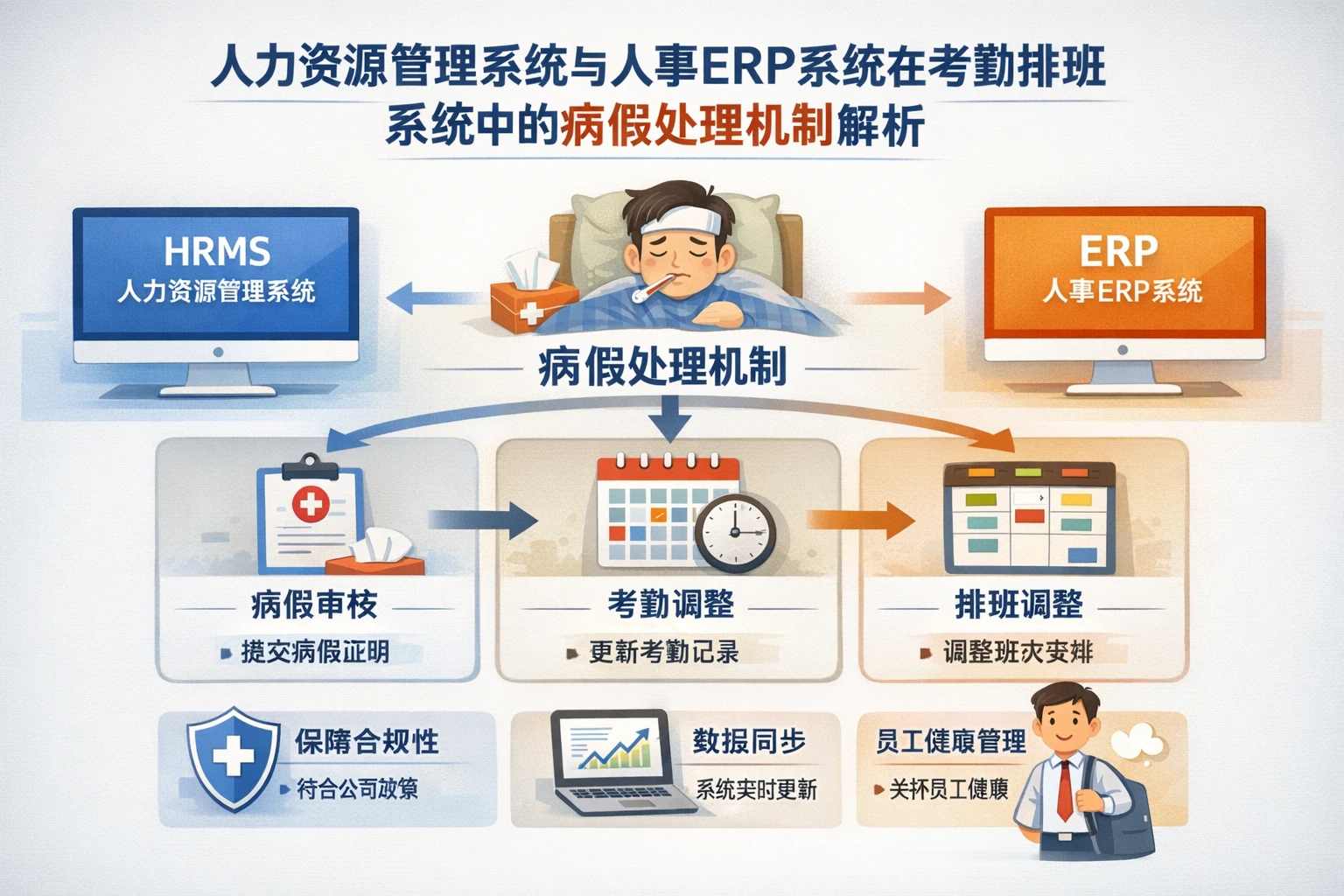 人力资源管理系统与人事ERP系统在考勤排班系统中的病假处理机制解析