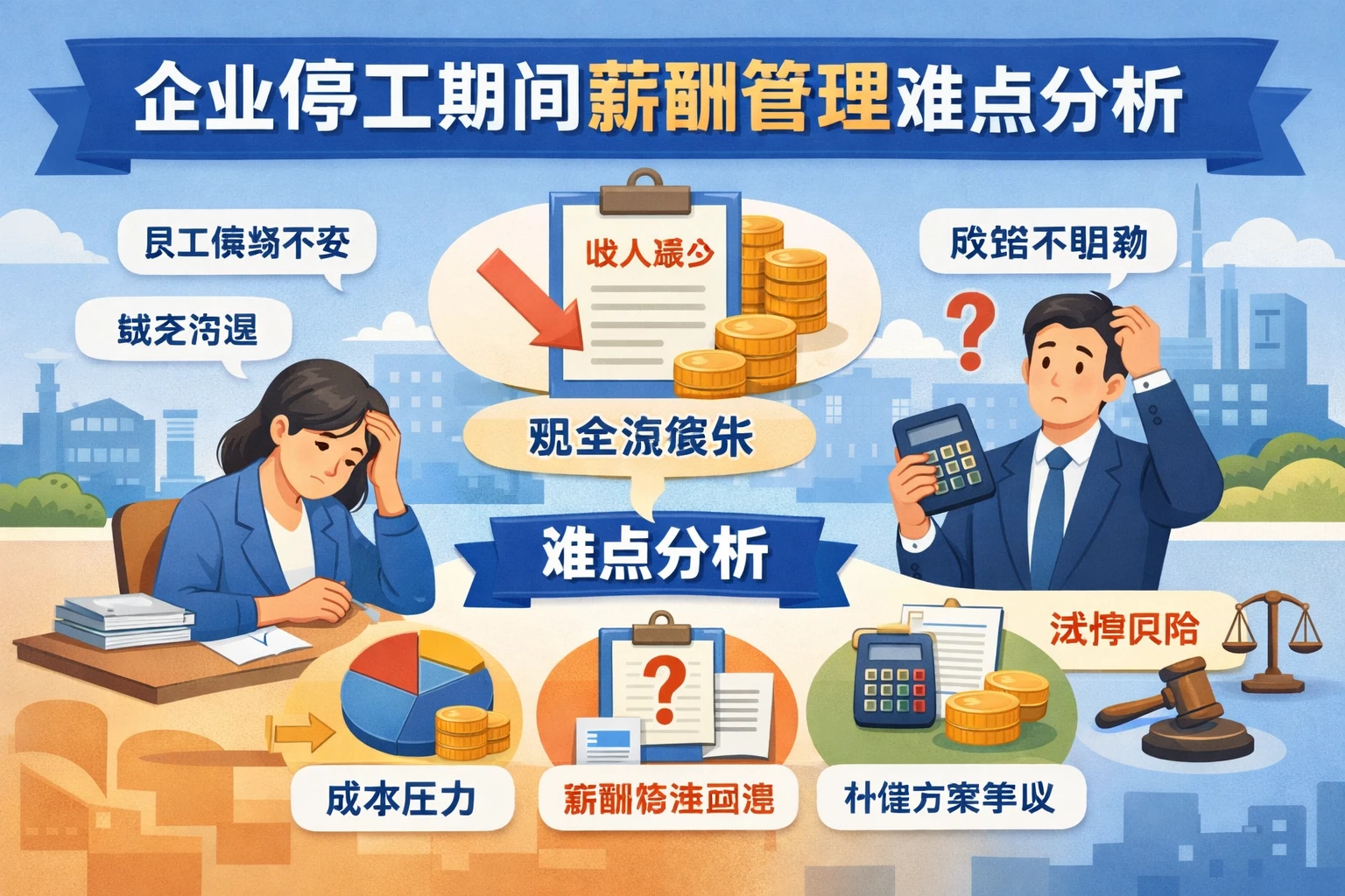 企业停工期间薪酬管理难点分析