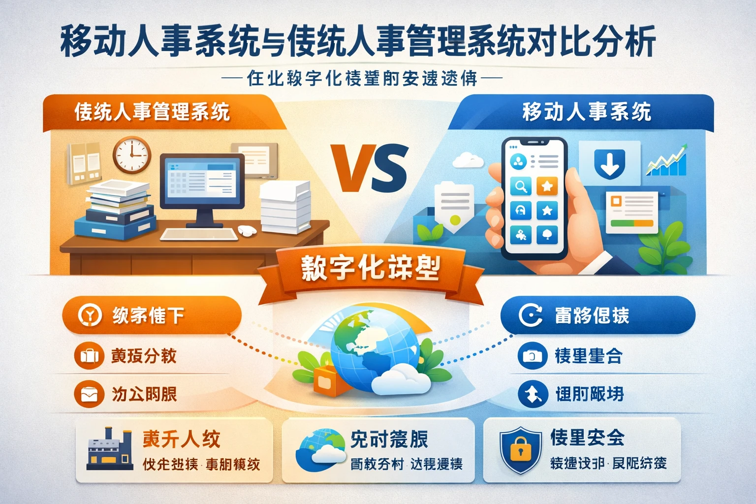 移动人事系统与传统人事管理系统对比分析：企业数字化转型的关键选择