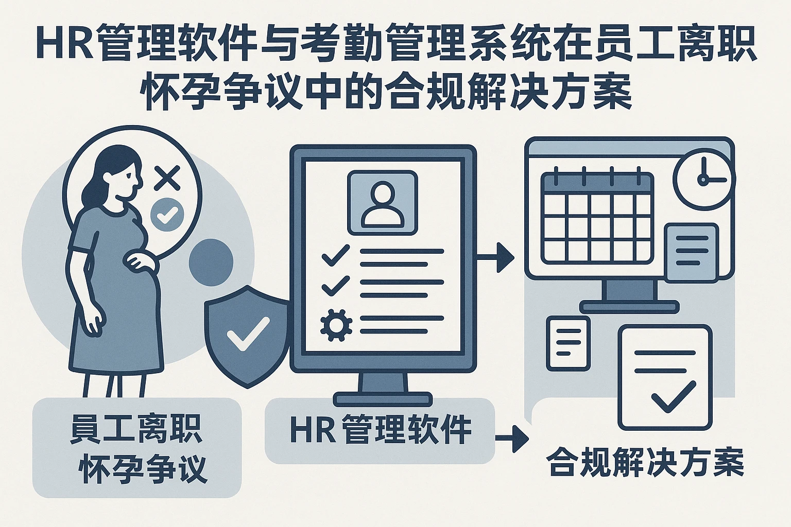 HR管理软件与考勤管理系统在员工离职怀孕争议中的合规解决方案
