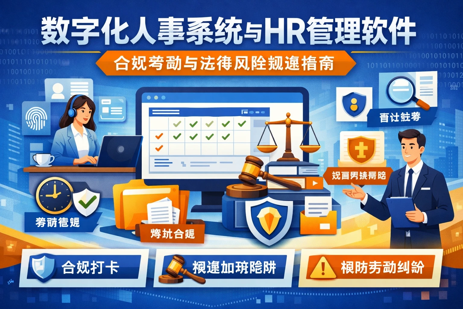 数字化人事系统与HR管理软件:合规考勤与法律风险规避指南