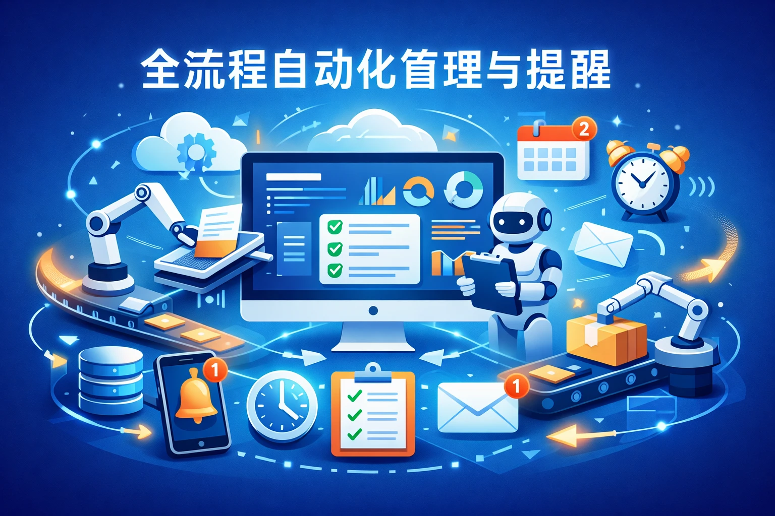 全流程自动化管理与提醒