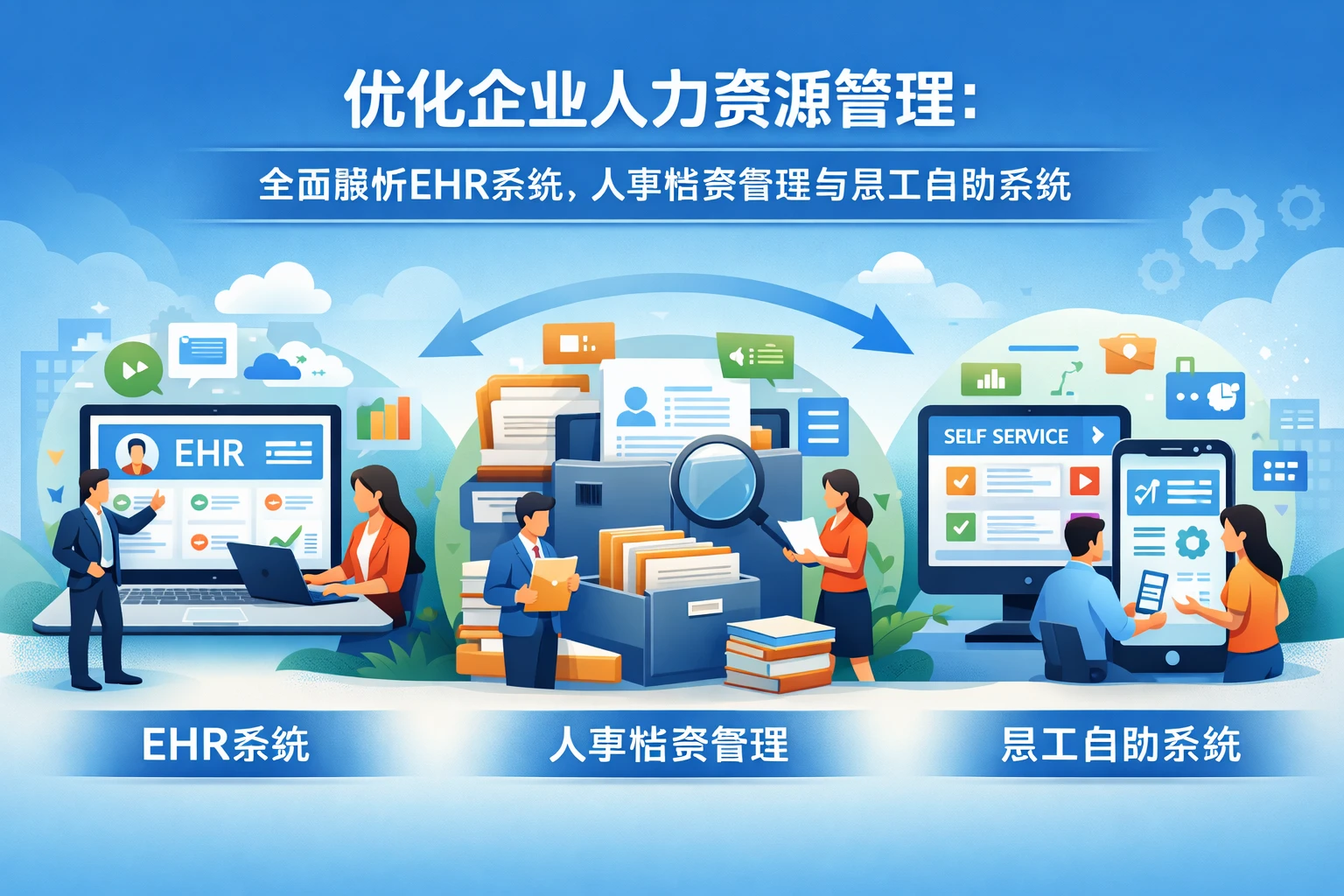 优化企业人力资源管理：全面解析EHR系统、人事档案管理与员工自助系统