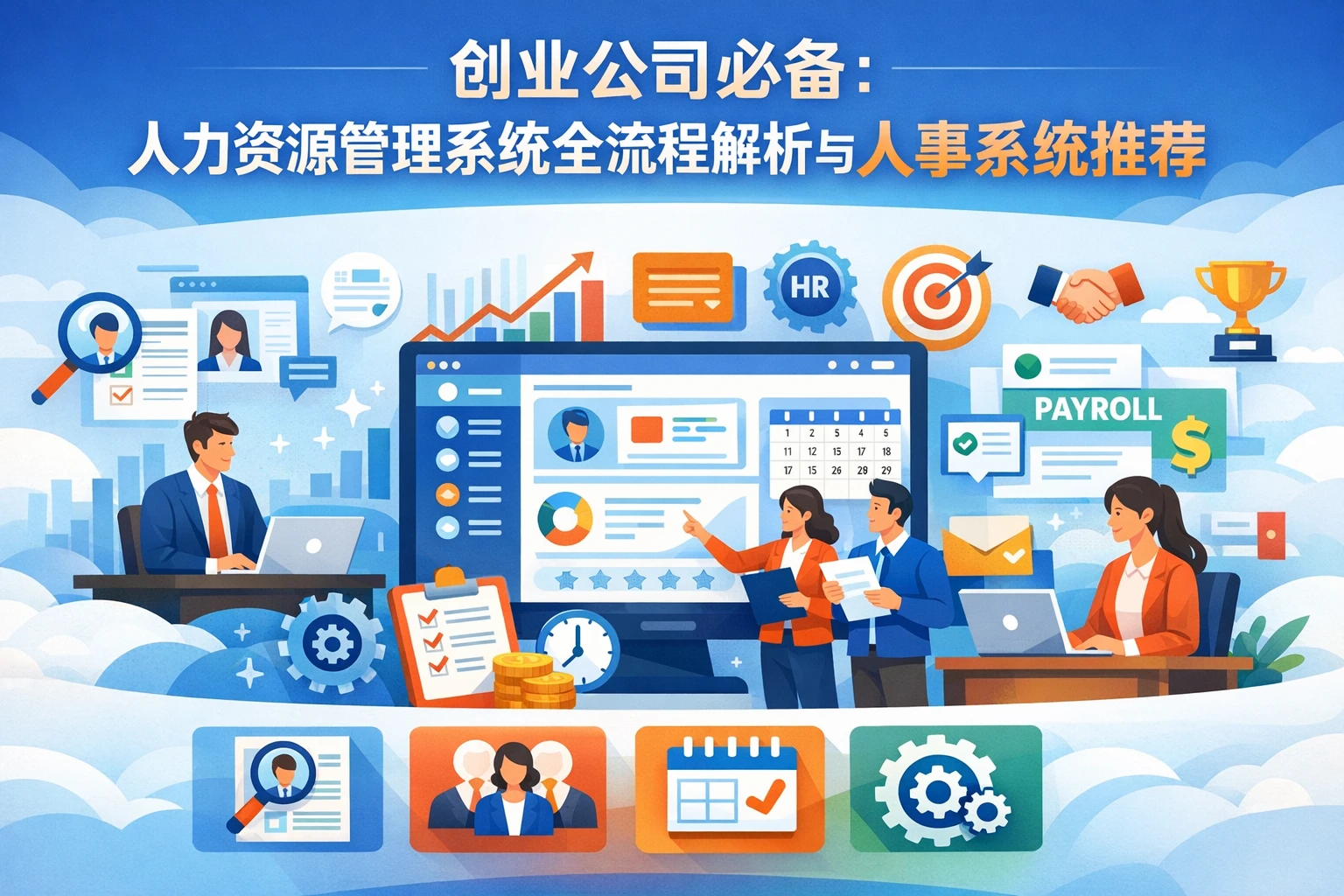 创业公司必备：人力资源管理系统全流程解析与人事系统推荐